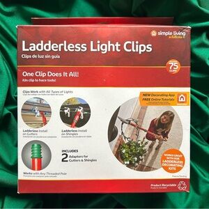 Ladderless Light Clips - 75 Count